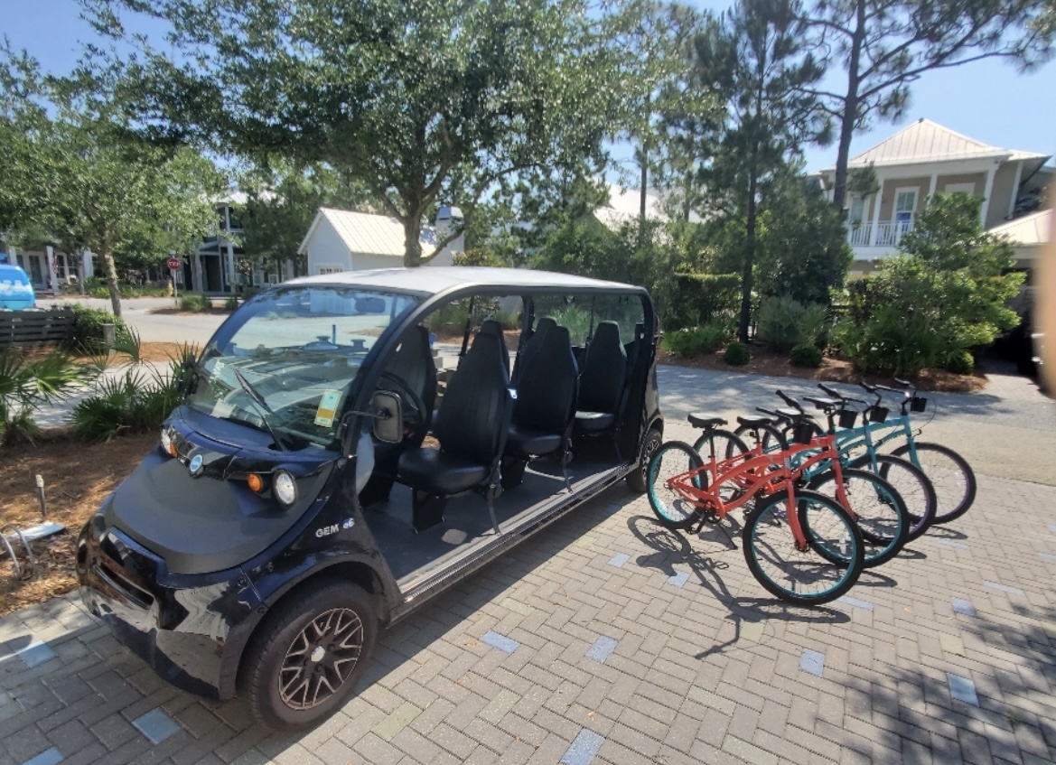 Golf Cart and Beach Bikes