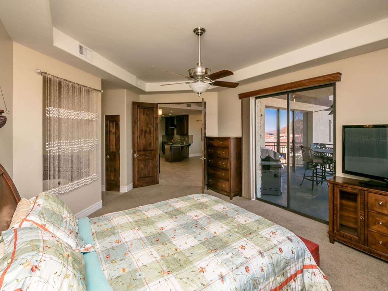 Master Bedroom Opens To The Patio