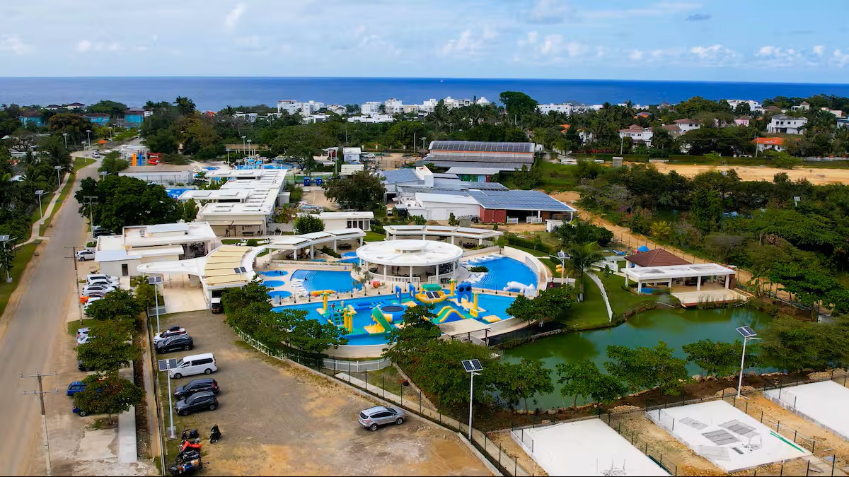 Laguna water park - outside of main gate on entrance road - additonal fee