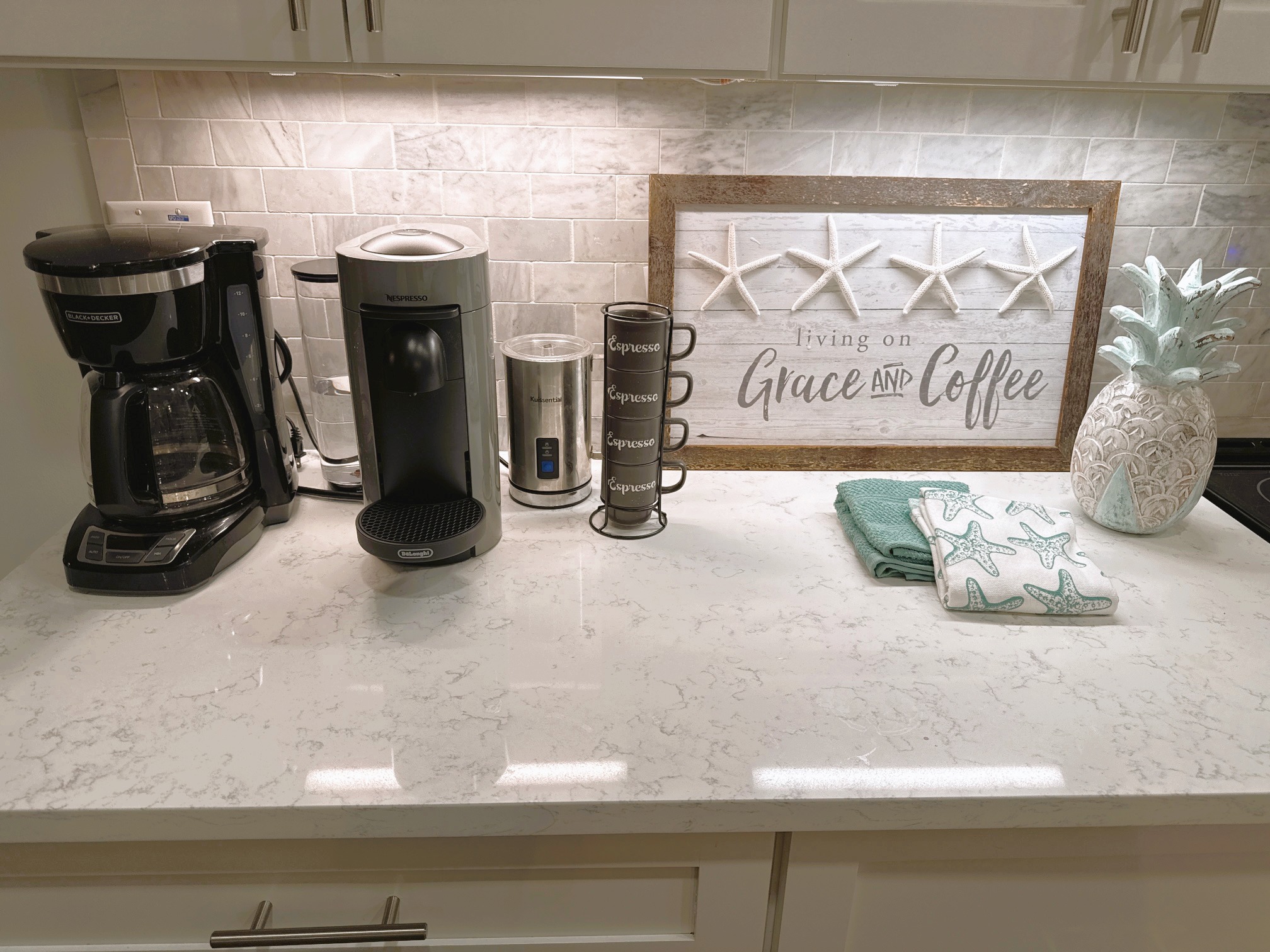 Nespresso coffee and Tea Bar