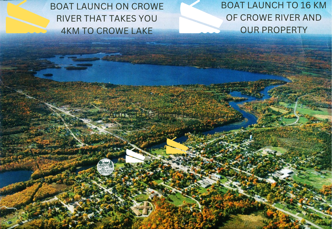 boat launch and lake nearby