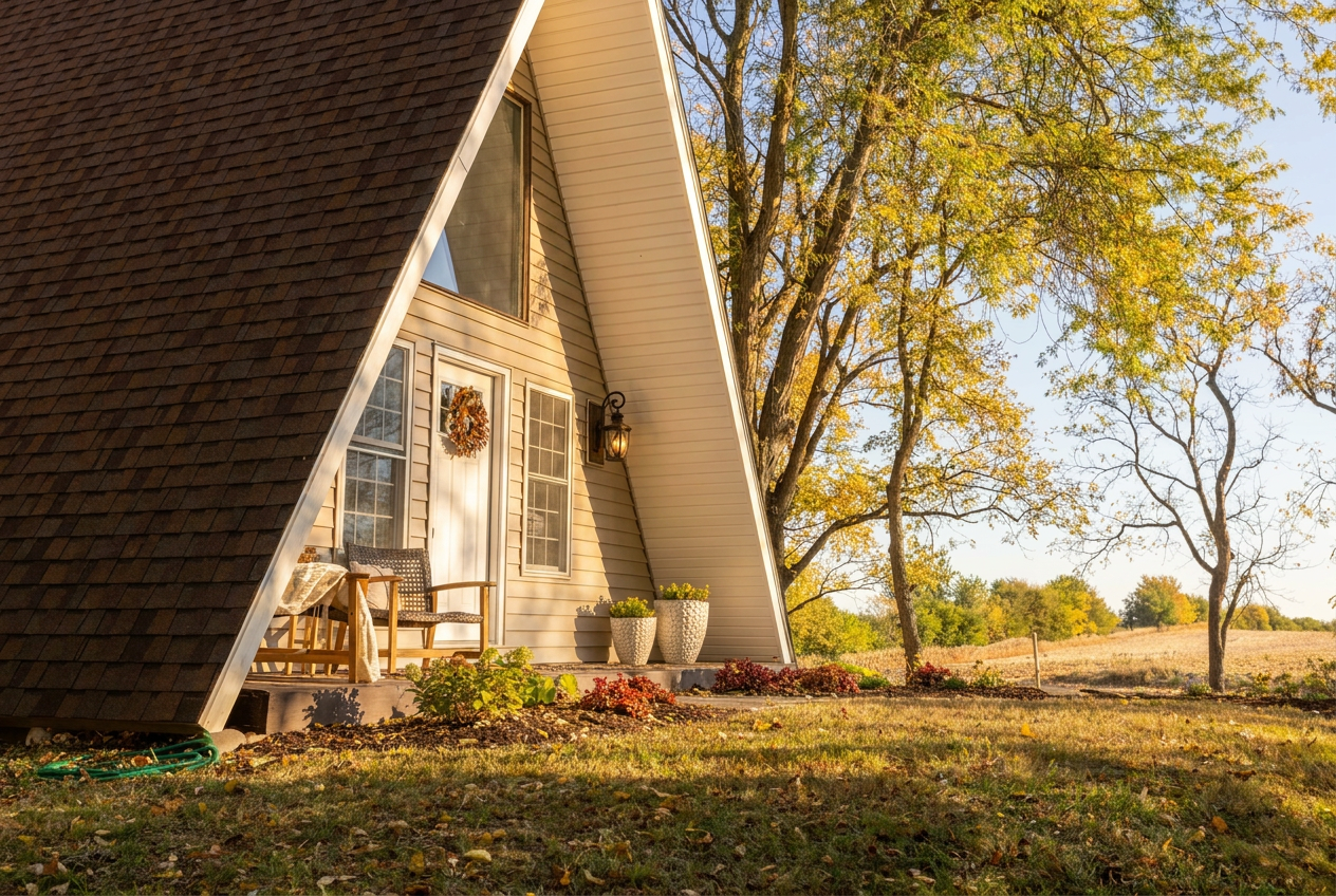 Hidden Grove is tucked away in the woods on almost two acres of peaceful retreat