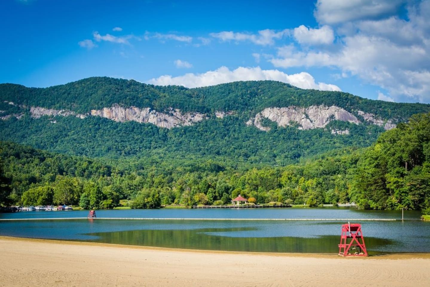 Lake Lure Beach and waterpark- 10 minutes from the cabin.