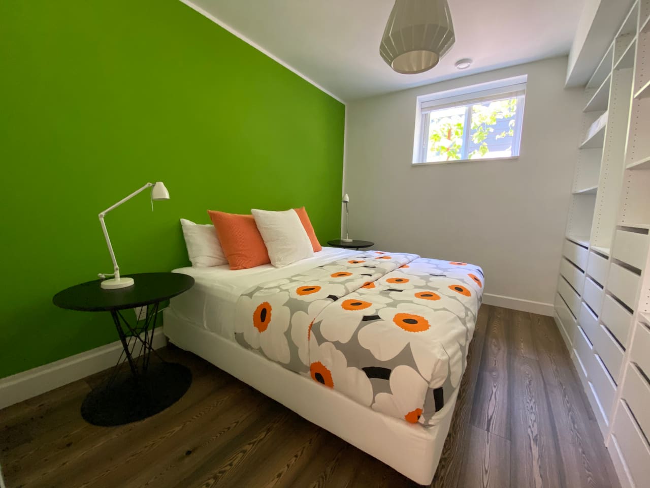 This is the king size bed in the second bedroom 
You could get a wheelchair to it on the side you are looking at.
Please not the wheelchair would not be able to get into the bathroom 