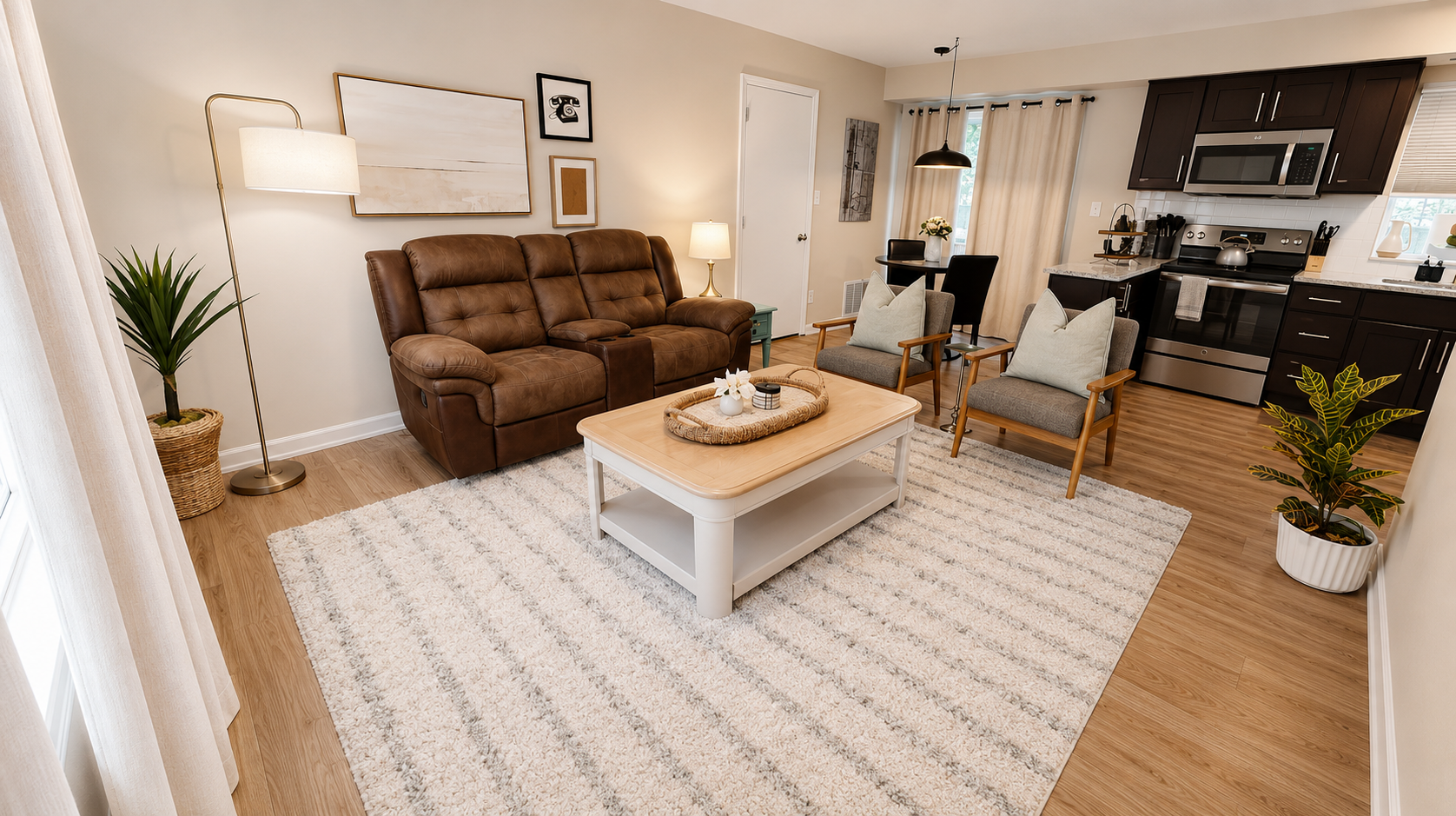 Make yourself at home in this warm and inviting living room.
