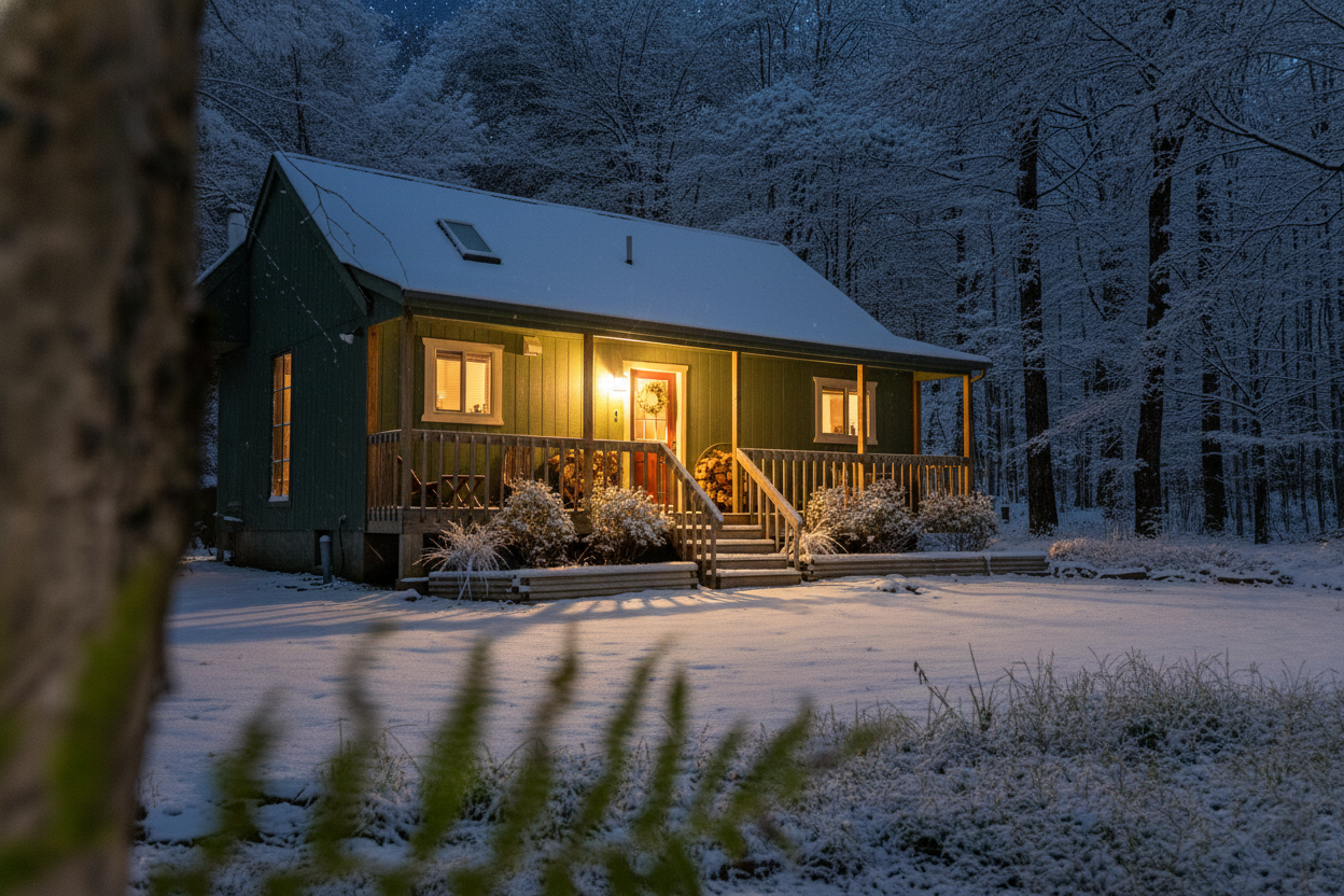 Winter magic in the Poconos - cozy up for a perfect evening!