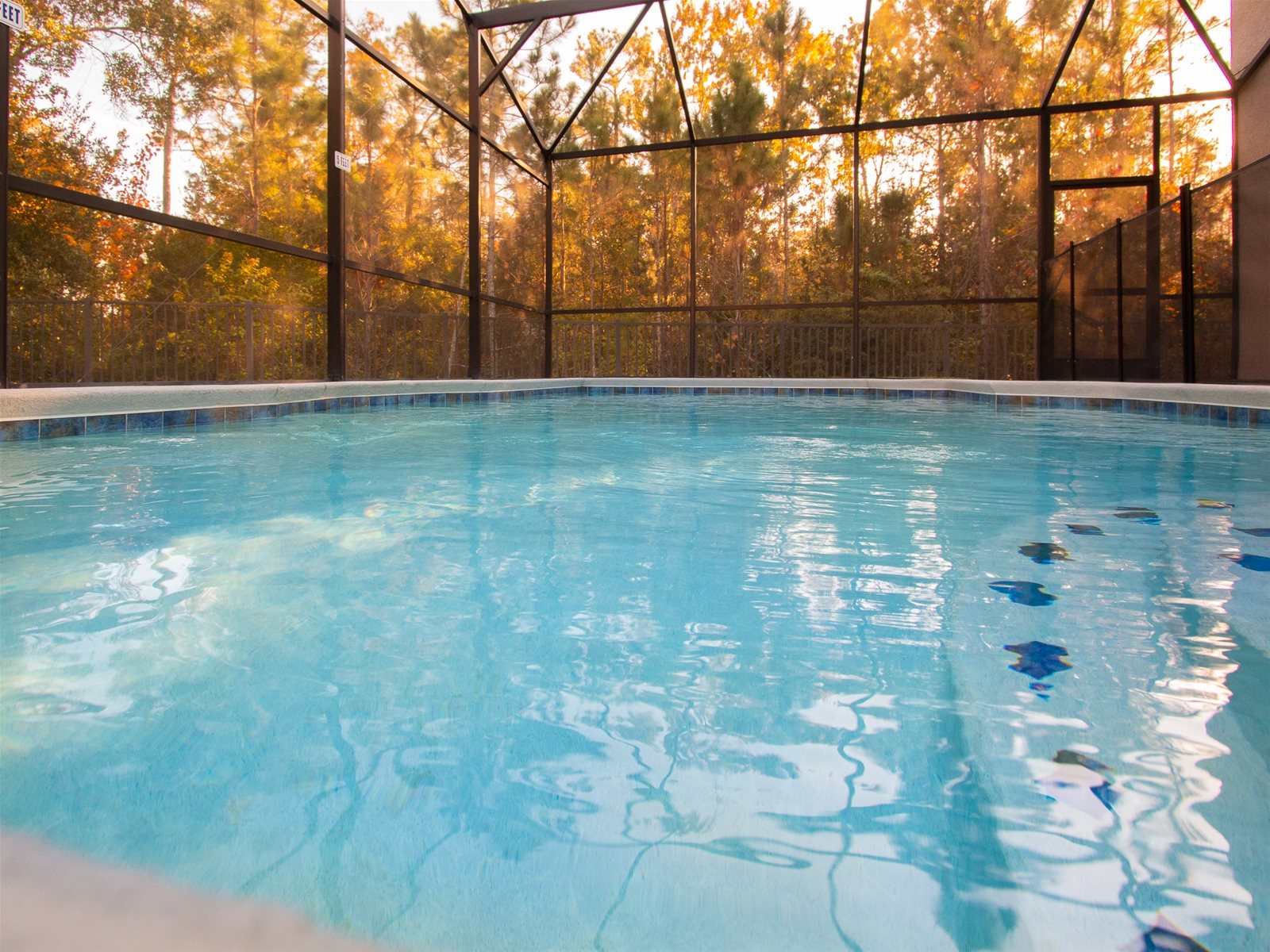 Private Screened Pool nestled into gorgeous Florida nature in this private corner unit home.