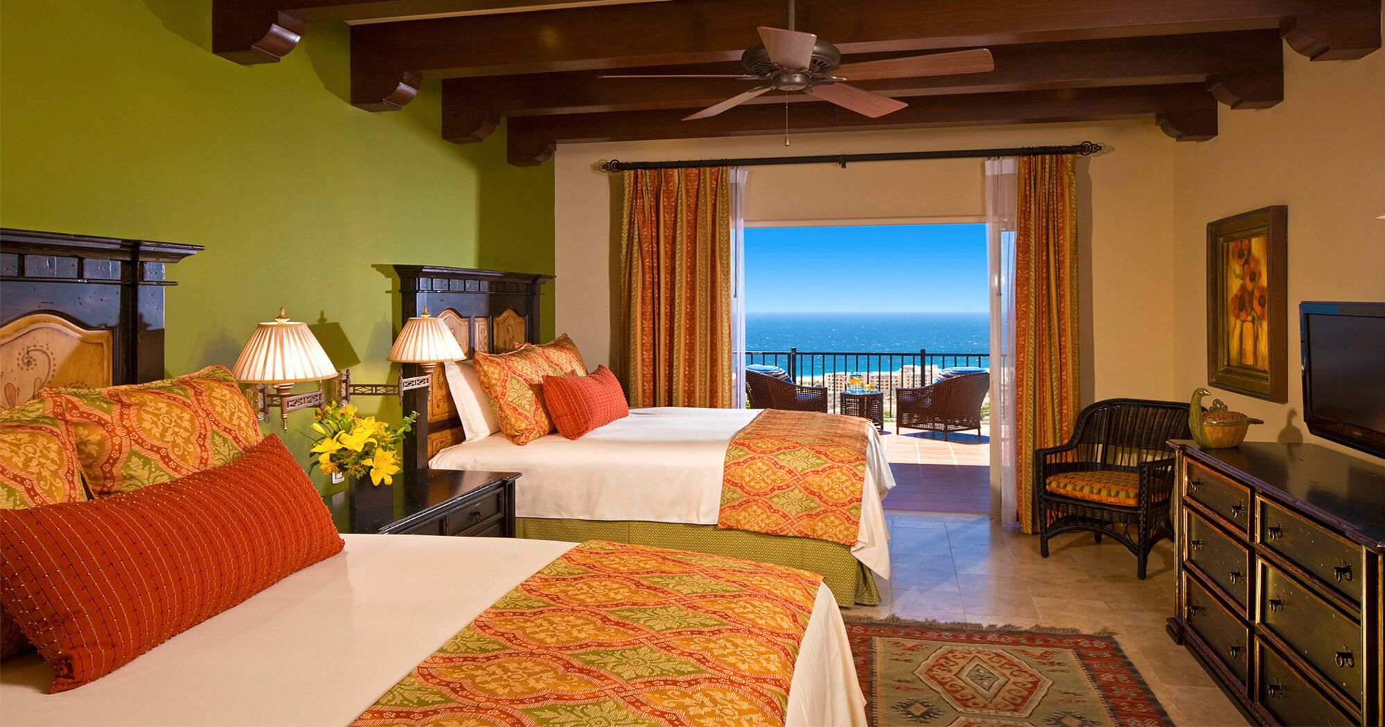 Private Pool and Bedroom over looking Pacific Ocean at Montecristo, Vacation Travel Exclusives