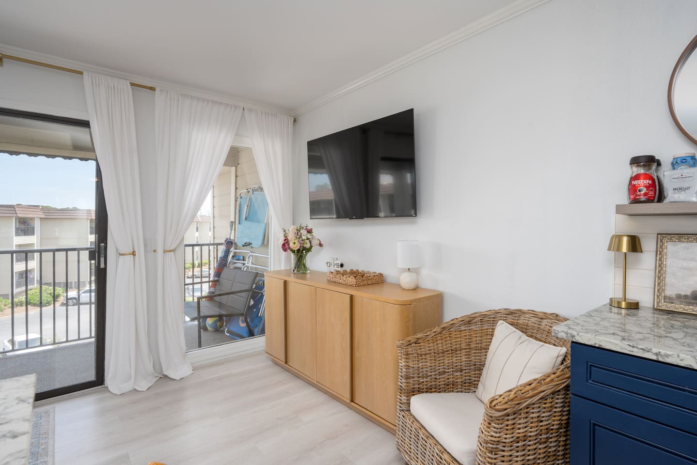 New 55’ Smart TV with most all streaming services. (your own log in required). 