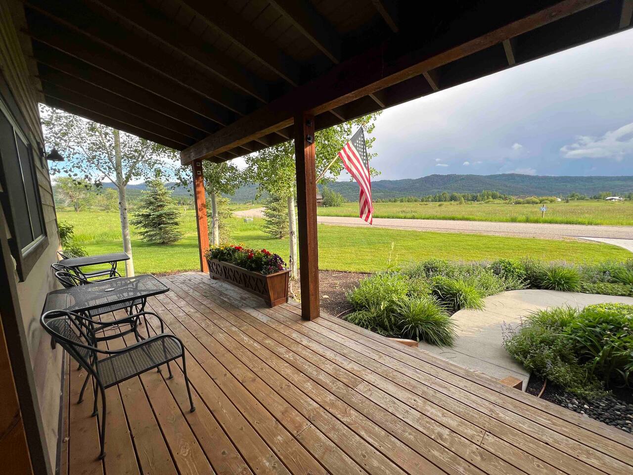 Southeast view from the front porch 