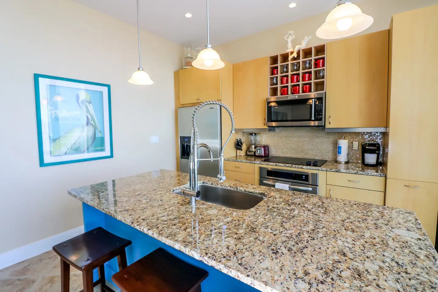 Fully-stocked kitchen
