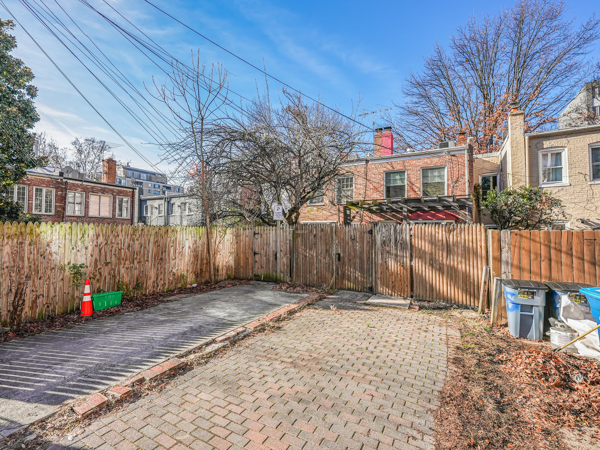Rear Parking Space, Back of House (21’ long x 10’ wide).