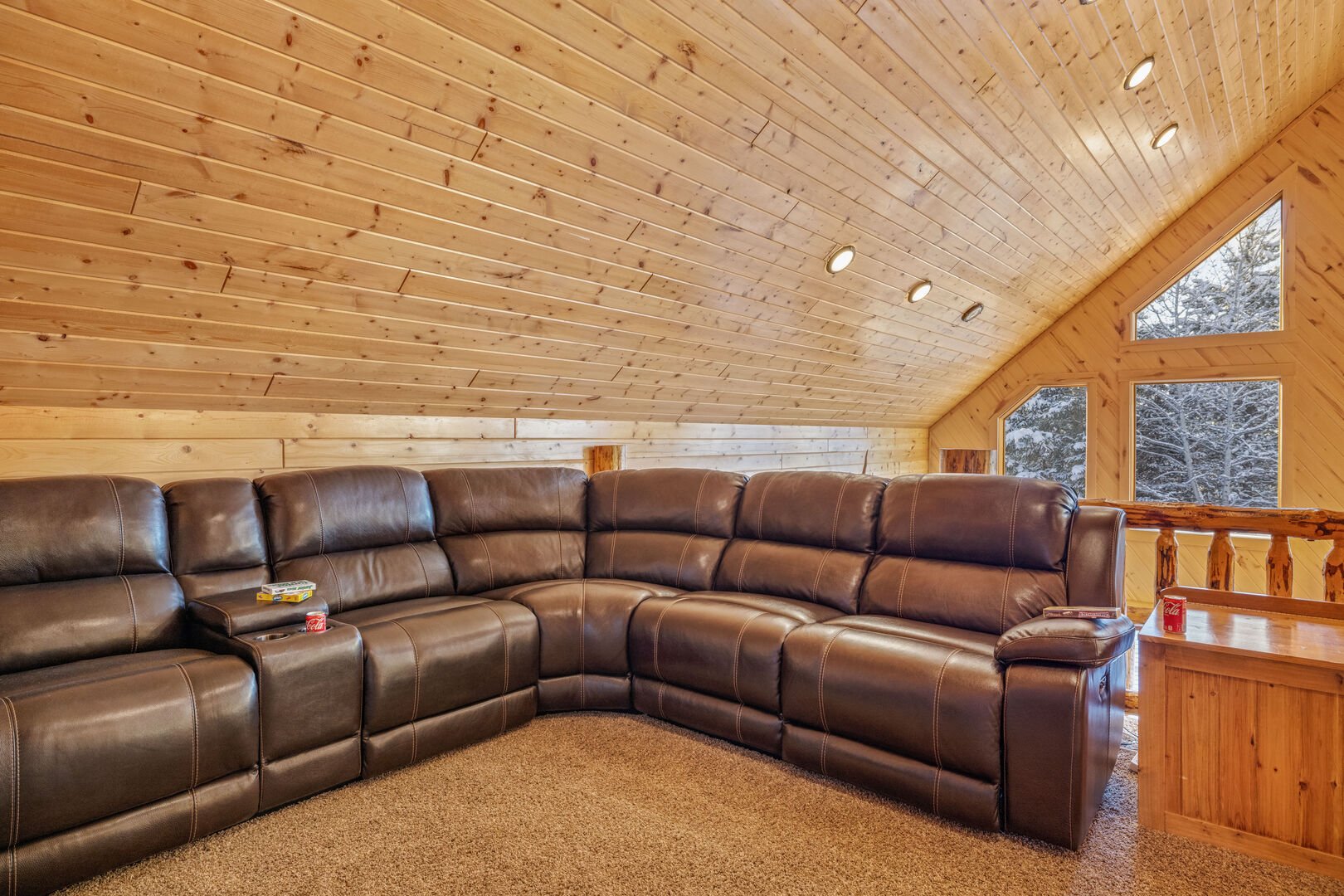Upstairs loft area