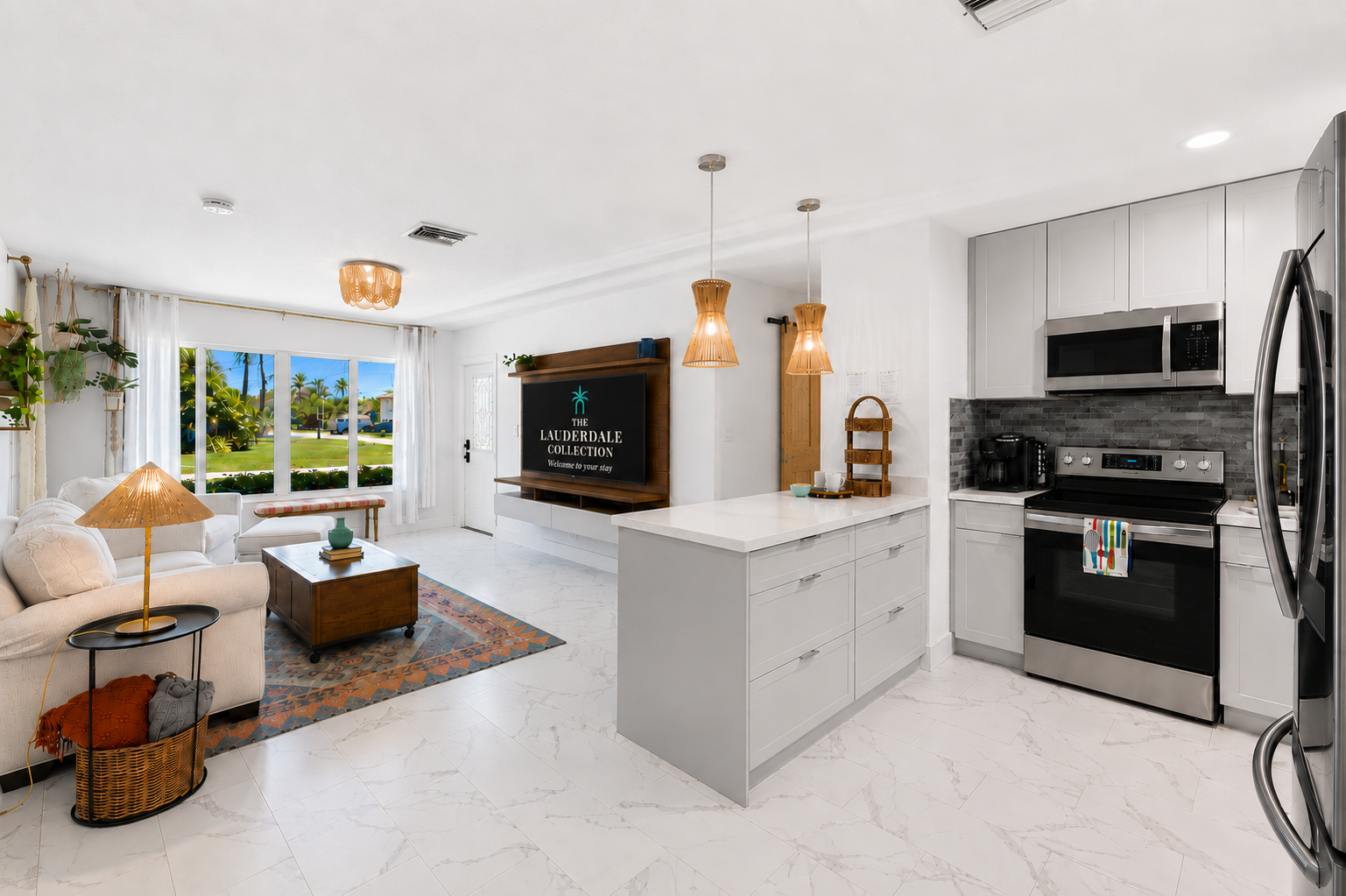 Open-Concept Living & Kitchen Layout ✨