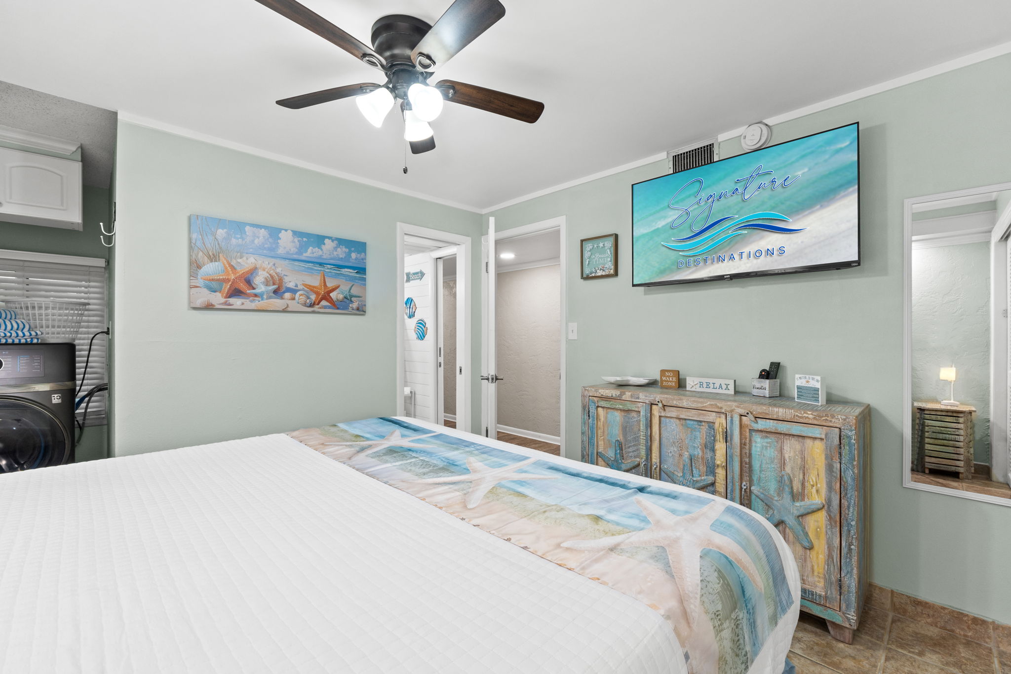 Bedroom 2 with King Sized Bed and Private Access to Bathroom