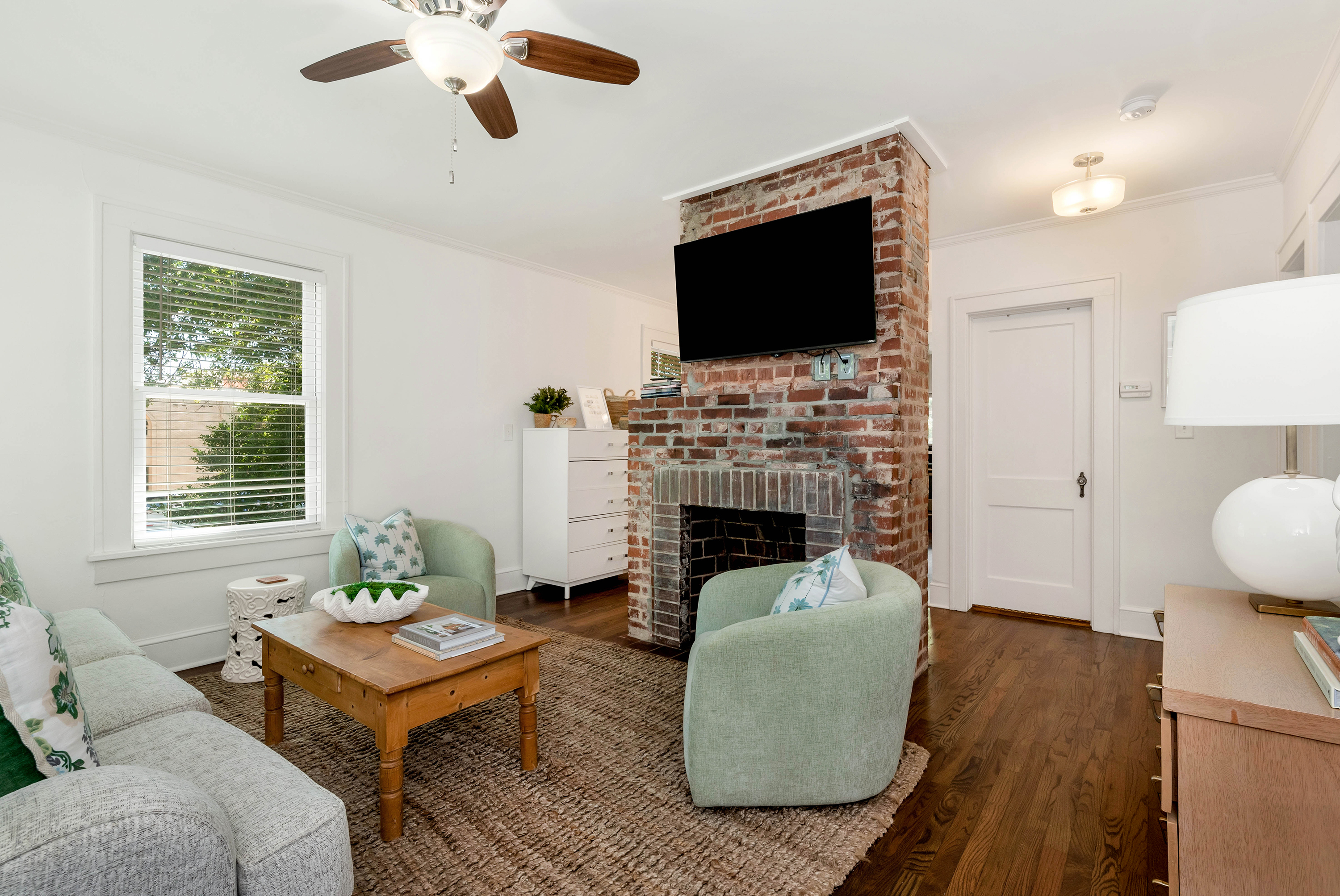 Living area with TV