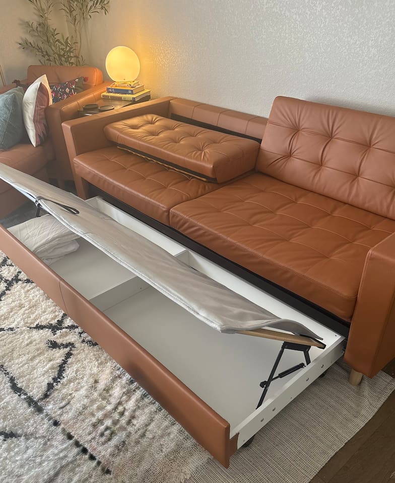 Sofa bed with storage underneath