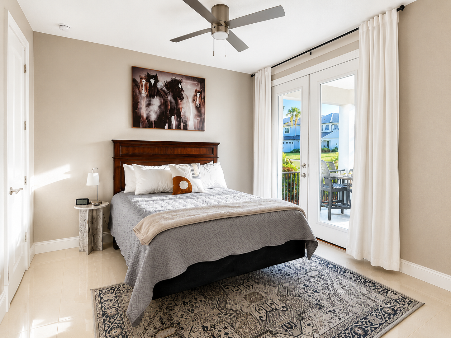 Fling open the doors and let the sea breeze in—this inviting suite opens to a private balcony framed by swaying palms. Sip your morning coffee in a robe, watch the neighborhood slowly wake, and savor the unhurried rhythm of a true family escape.
