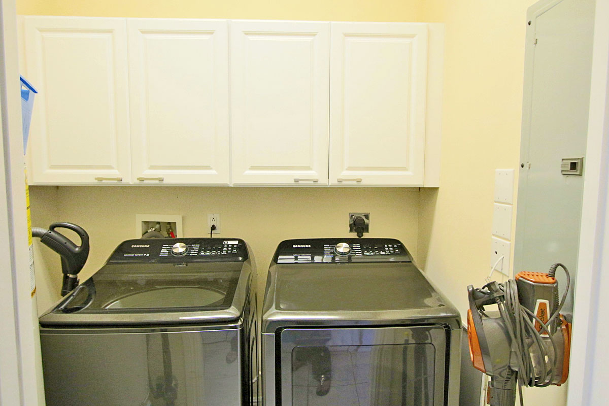 Upstairs washer and dryer