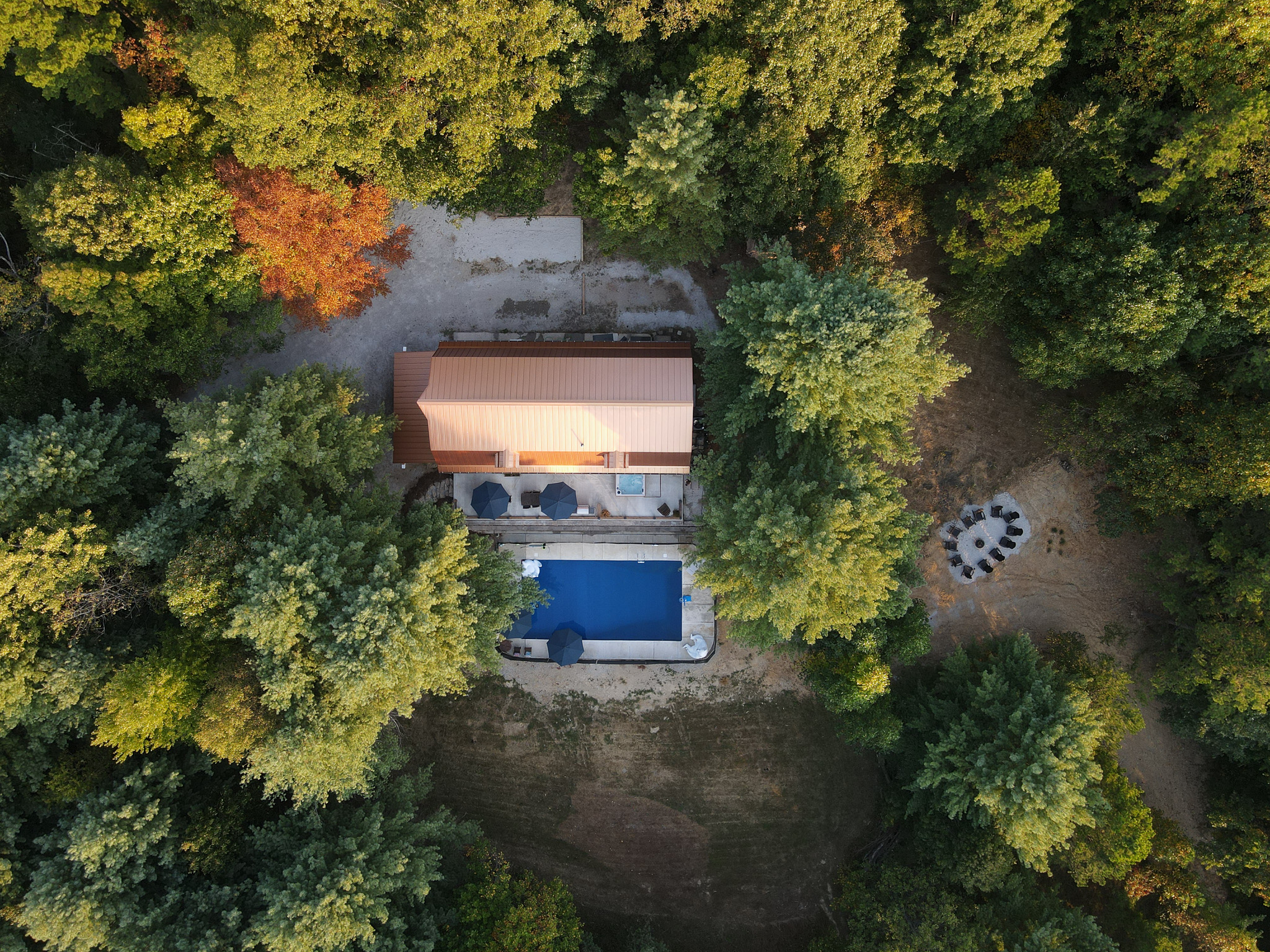 Parking for 5 cars adjacent to lodge