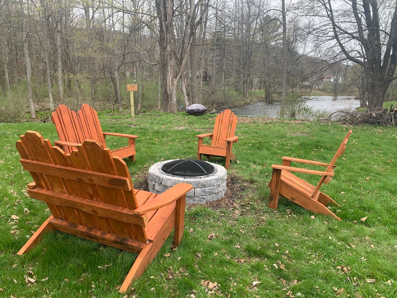 Back yard fire pit 