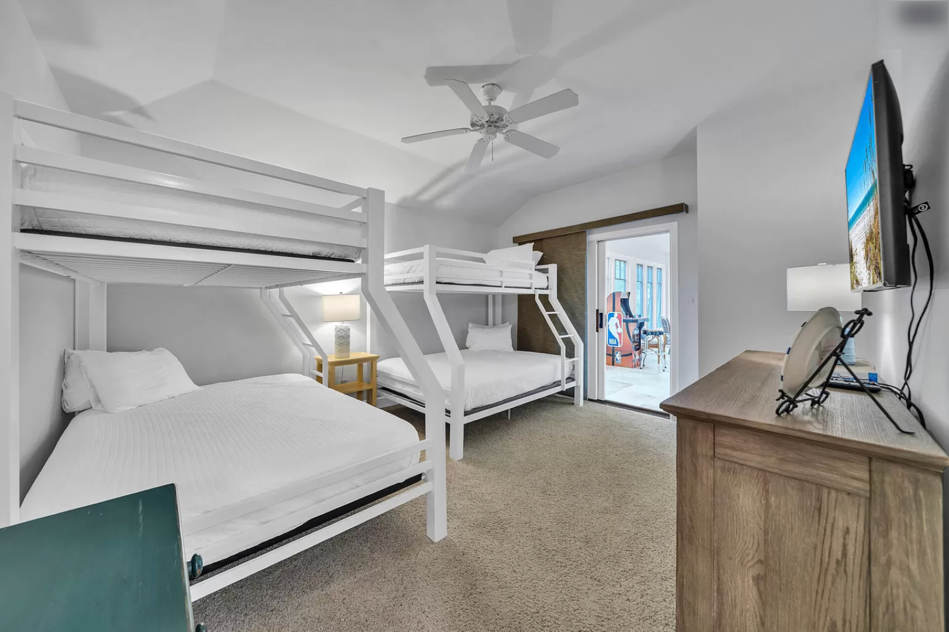 Your children will love staying in the fun and comfortable bunk bedroom, with plenty of space for playing and sleeping.