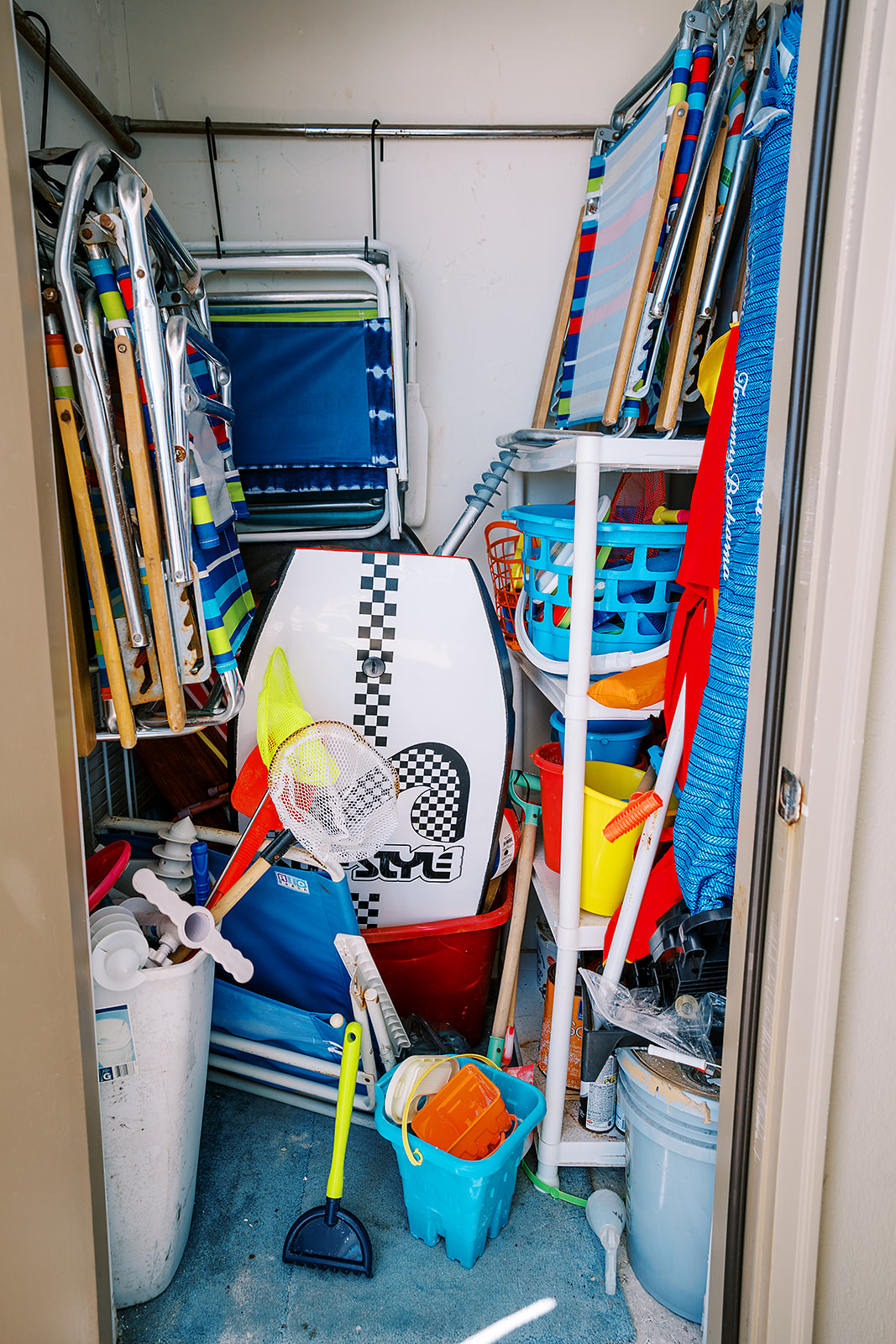 FULLY stocked outdoor beach closet - save your time packing and just use ours! This is setup just for your use.
