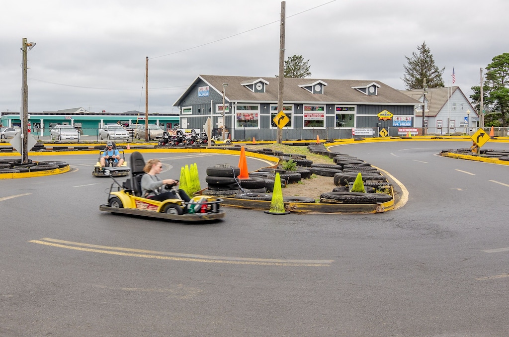Go Karts across the street from the cottage.