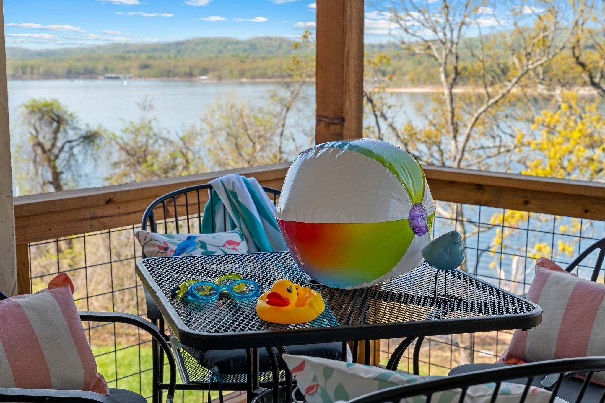 The kids and kids at heart will love that the outdoor pool is just right next to the condo. You can see it from the deck!