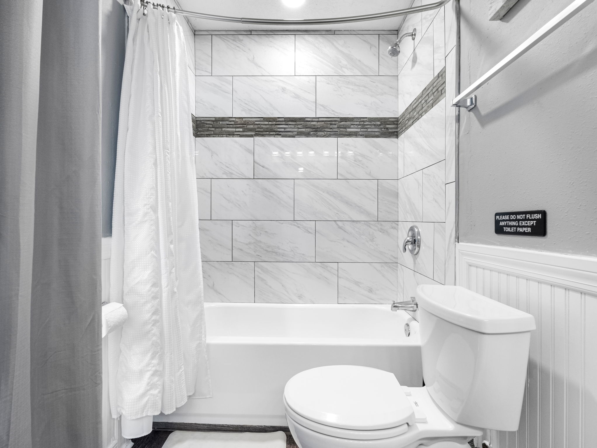 From the oversized vanity to the full-sized tub/shower combo, every detail is designed to elevate your daily routine with comfort and style.
