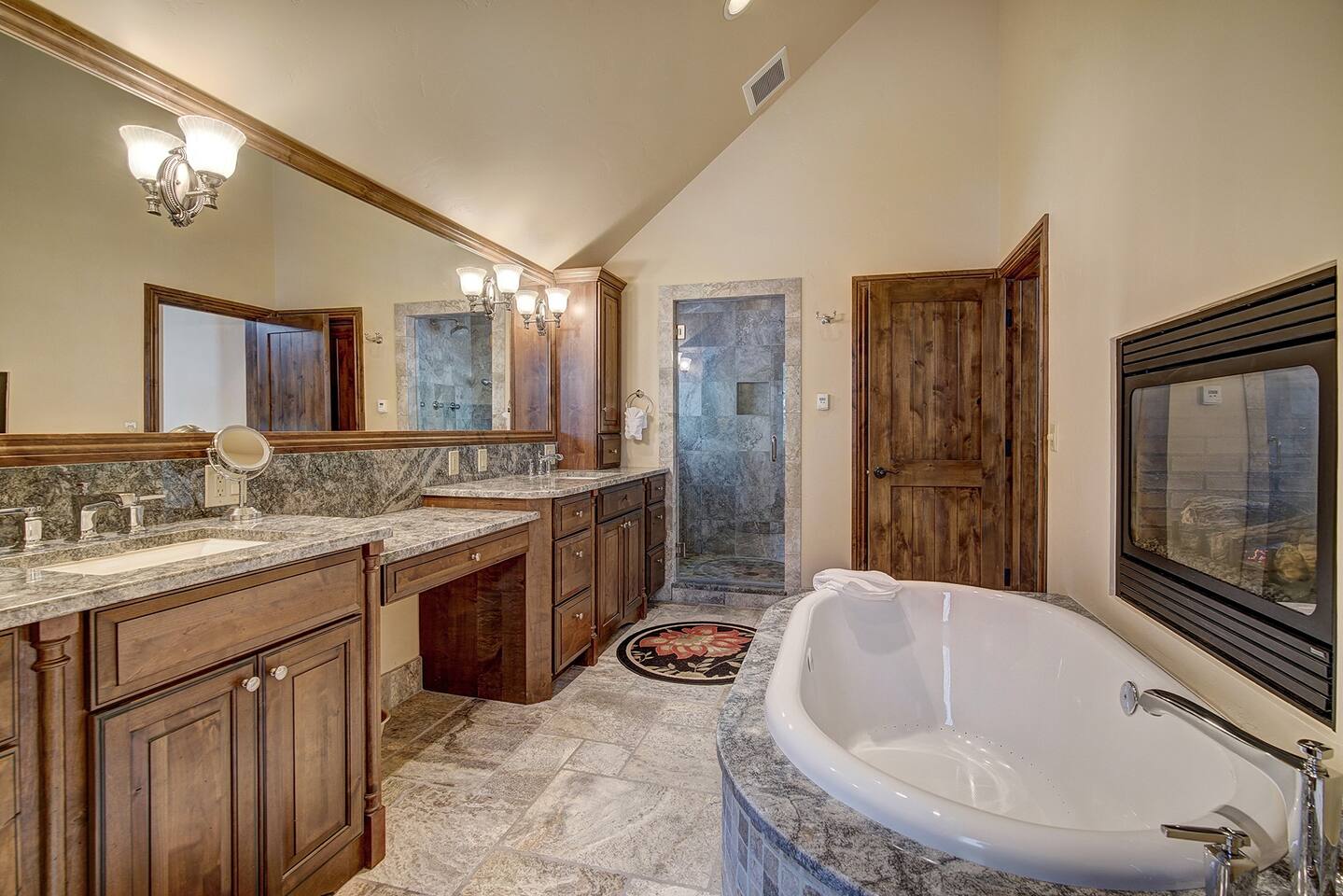 Bedroom #1 - Bath, walk in shower and soaking tub.