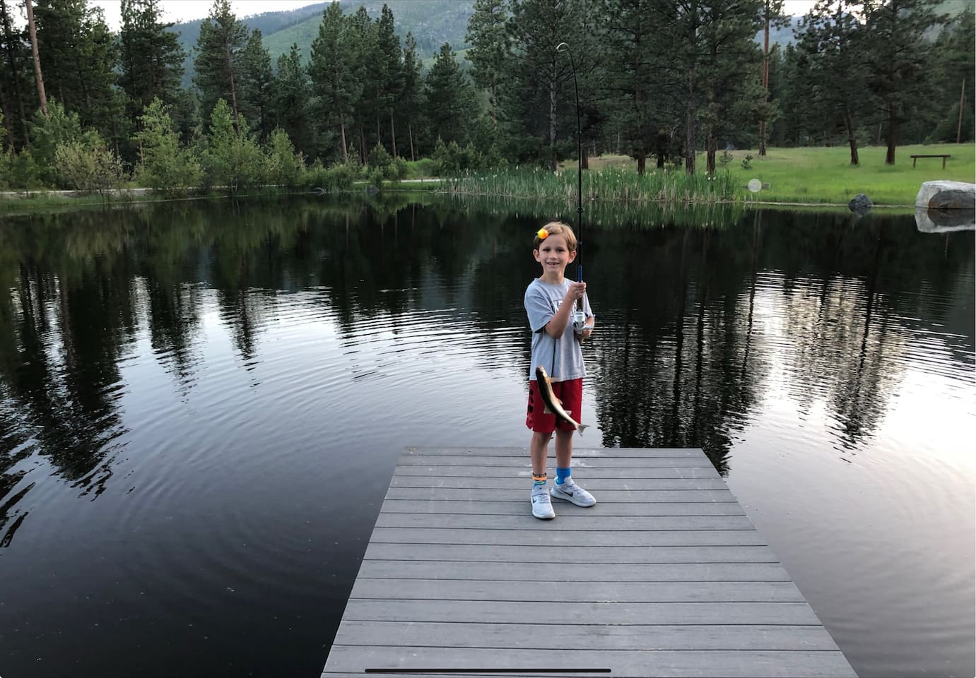 Caught on property.  Fishing is catch and release with barbless hook.