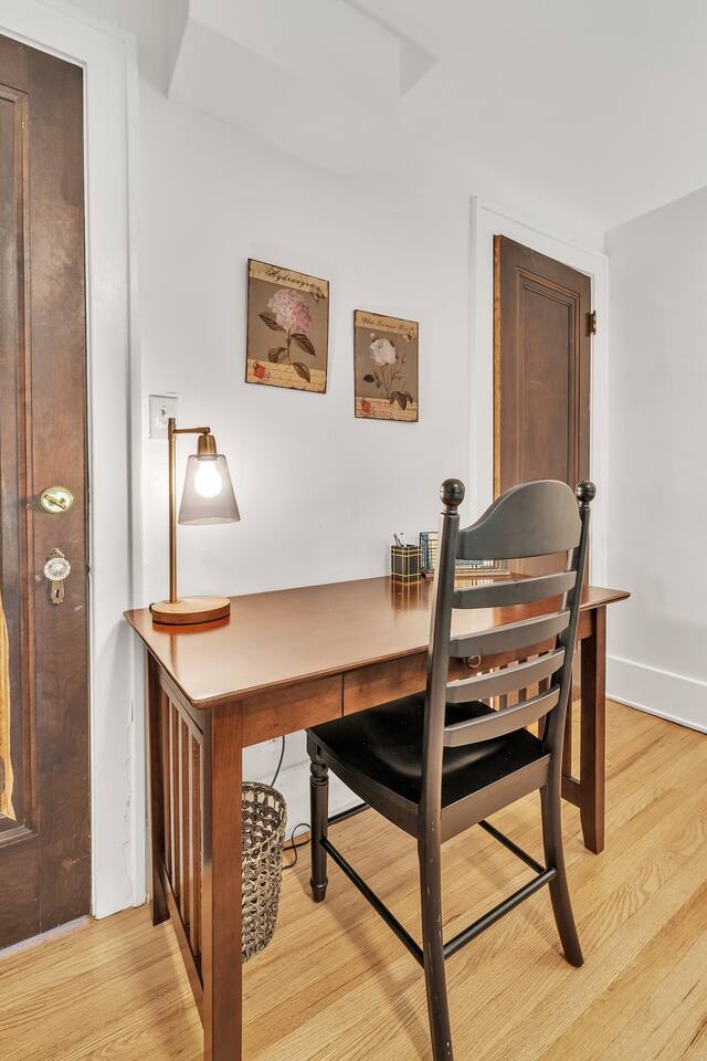 One of the dedicated workspaces, perfect for remote work.