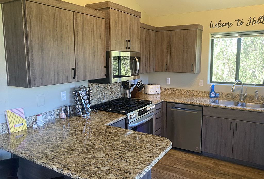 Gas range & microwave