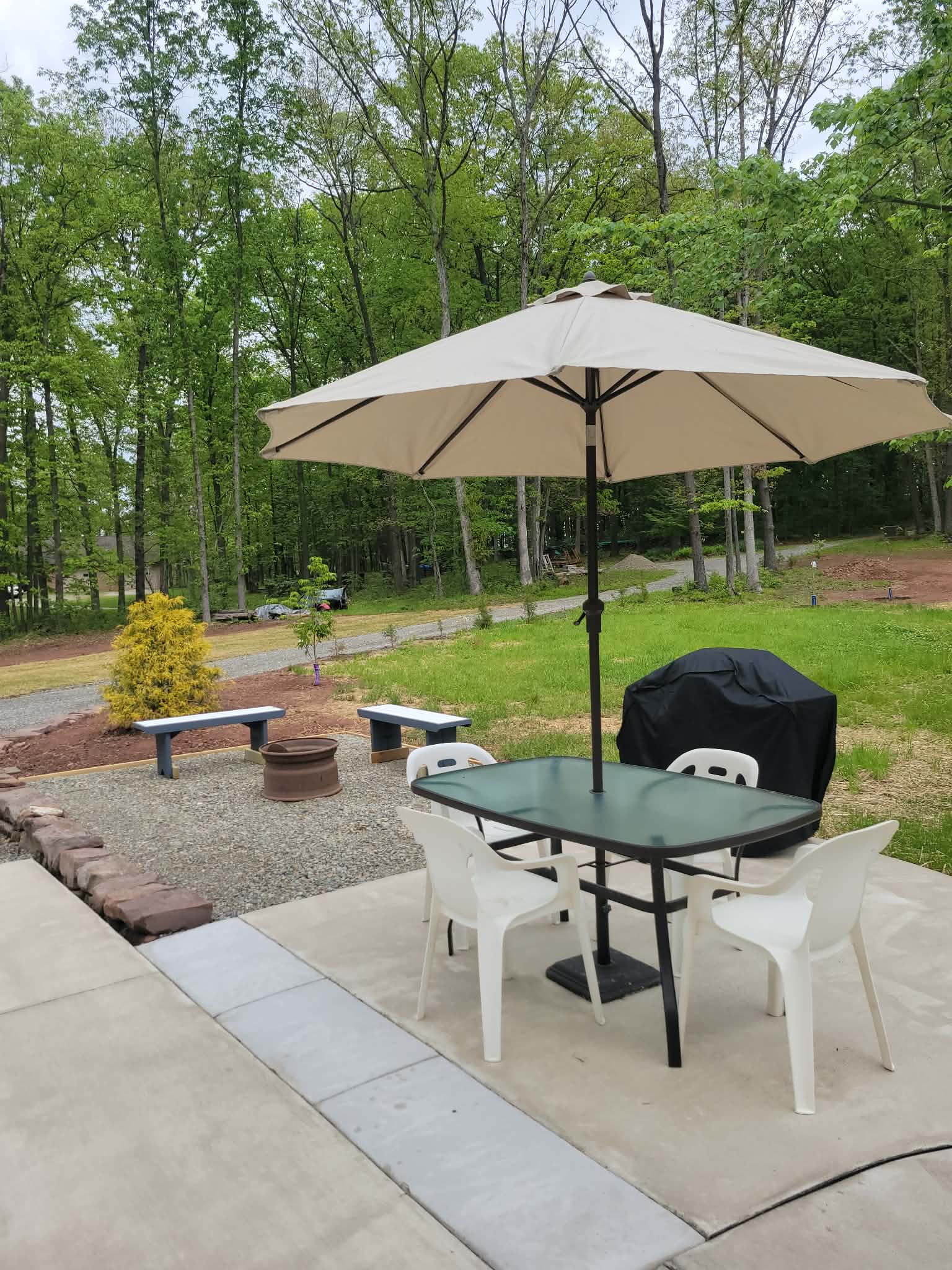 Outside dining area