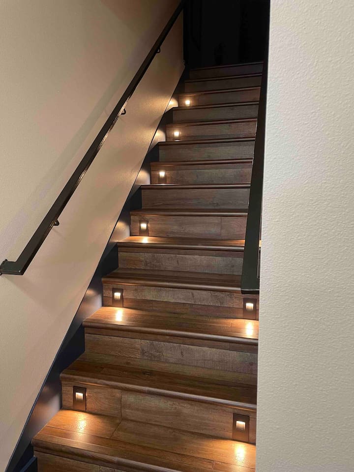 Interior stairs to 2nd floor