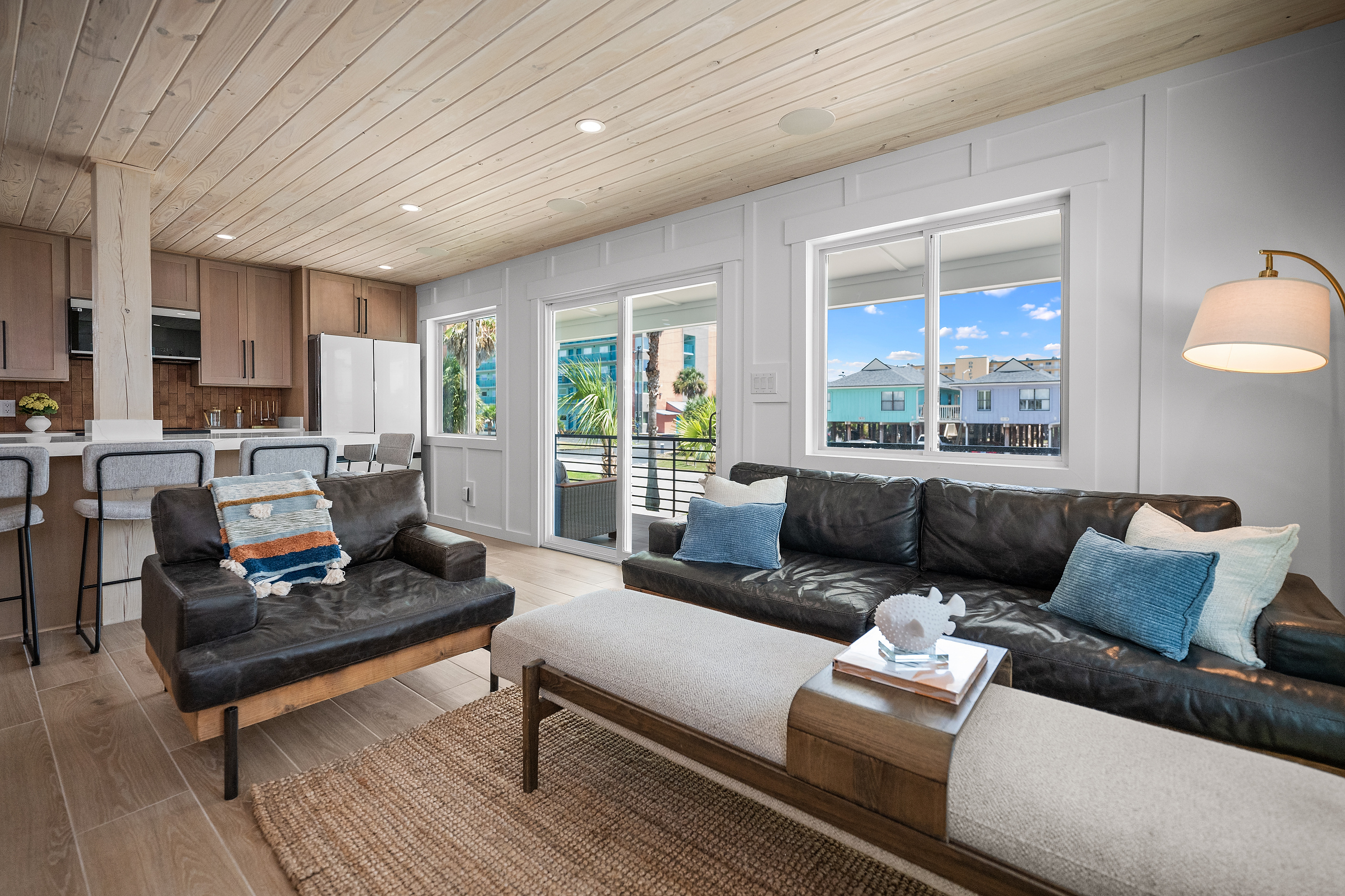 Comfortable living room with plenty of seating for movie nights and downtime.