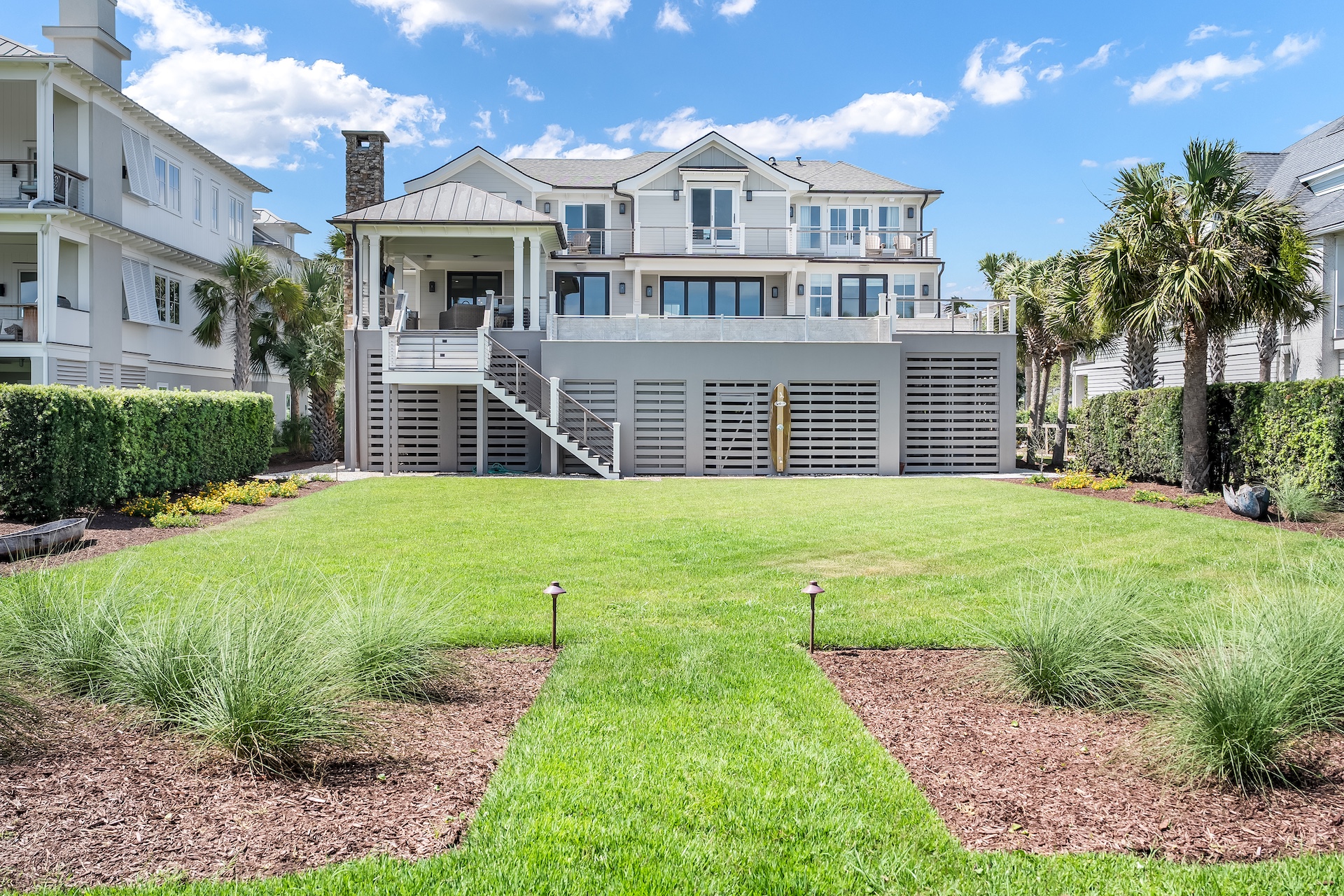 Back of House from Beach | Beach Shelter | 3708 Palm Blvd | Isle of Palms, SC | IOP Escapes