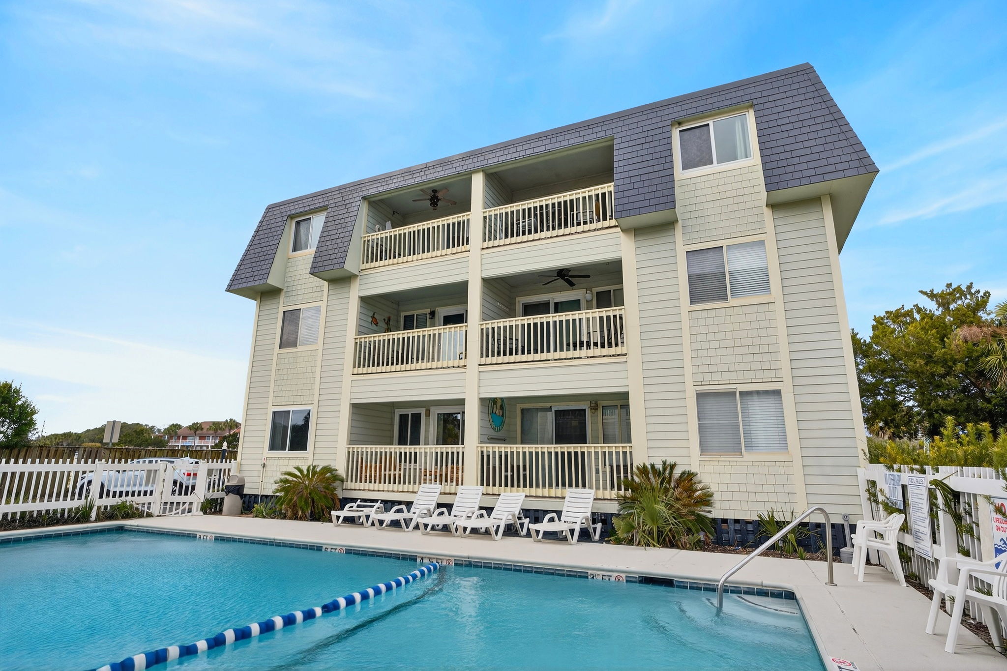 View of Pool| Beach Break | IOP Escapes Vacation Rentals | 1400 Ocean Blvd 106B, Isle of Palms SC