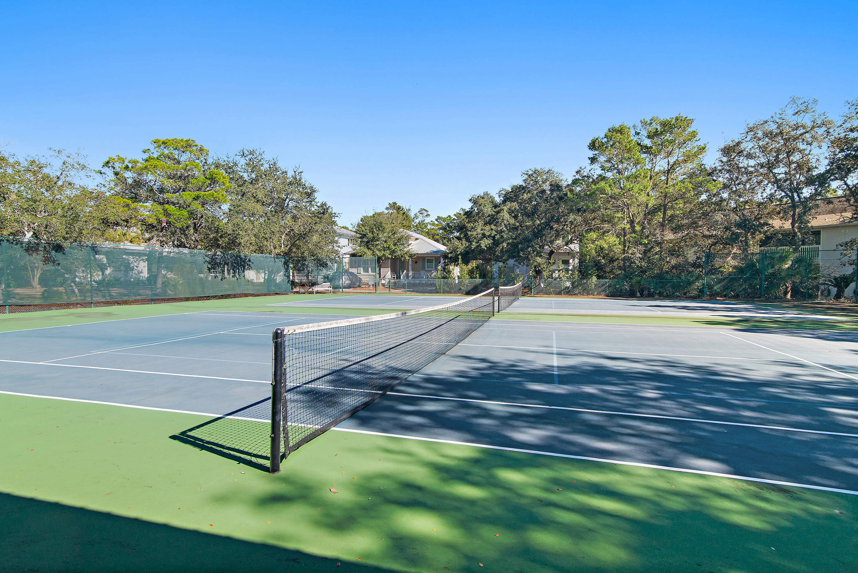 Our neighborhood has our own private tennis and pickleball courts for your use.