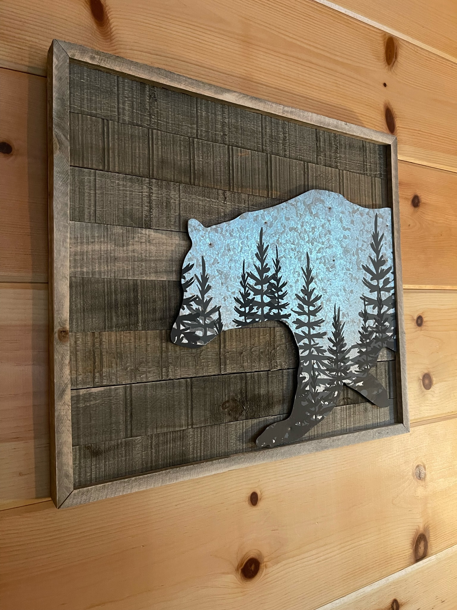 An Alaskan grizzly bear theme for the 1st floor Master bedroom #1