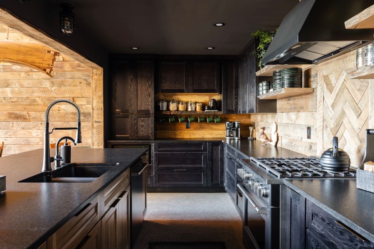 Fully stocked kitchen 