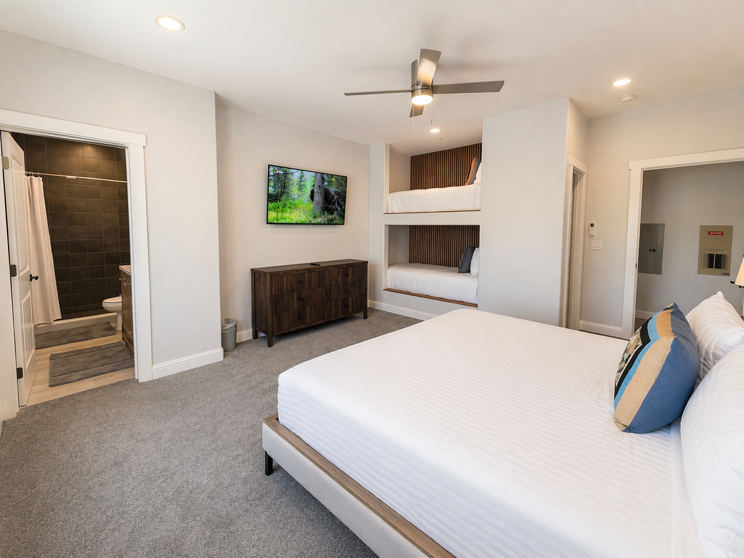 Private suite with full bathroom