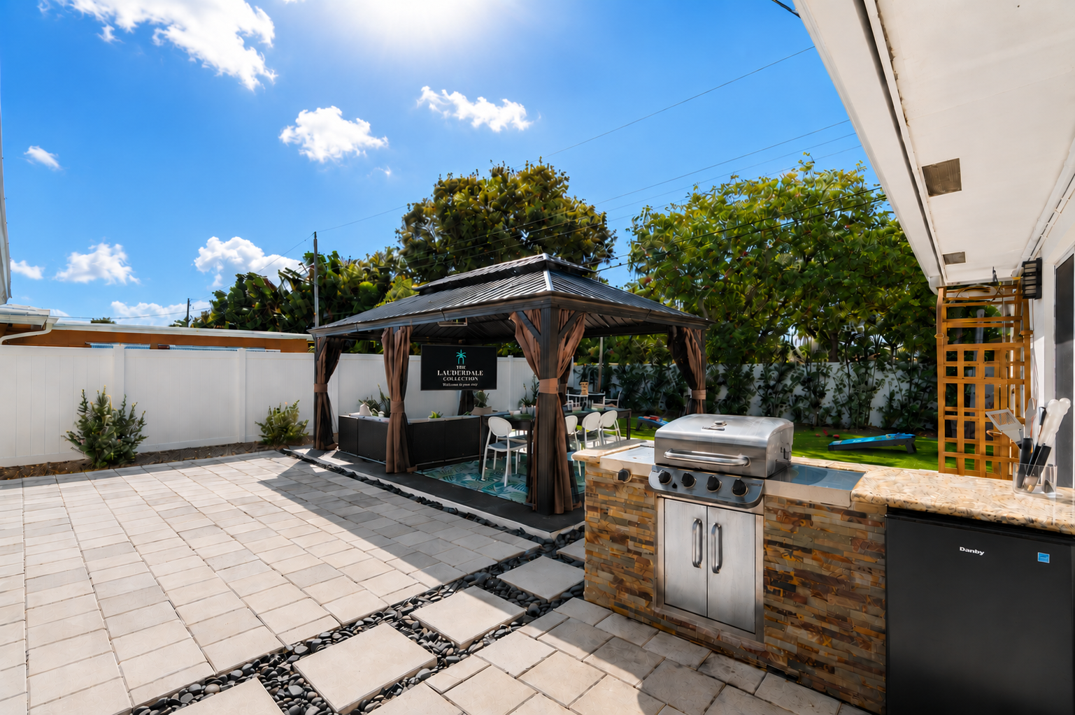 Private Cabana + Outdoor Kitchen Setup 🍹