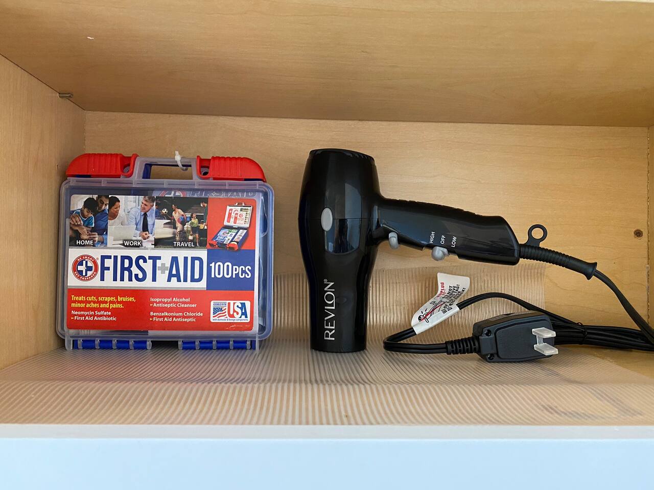 1st aid kit & Hair dryer