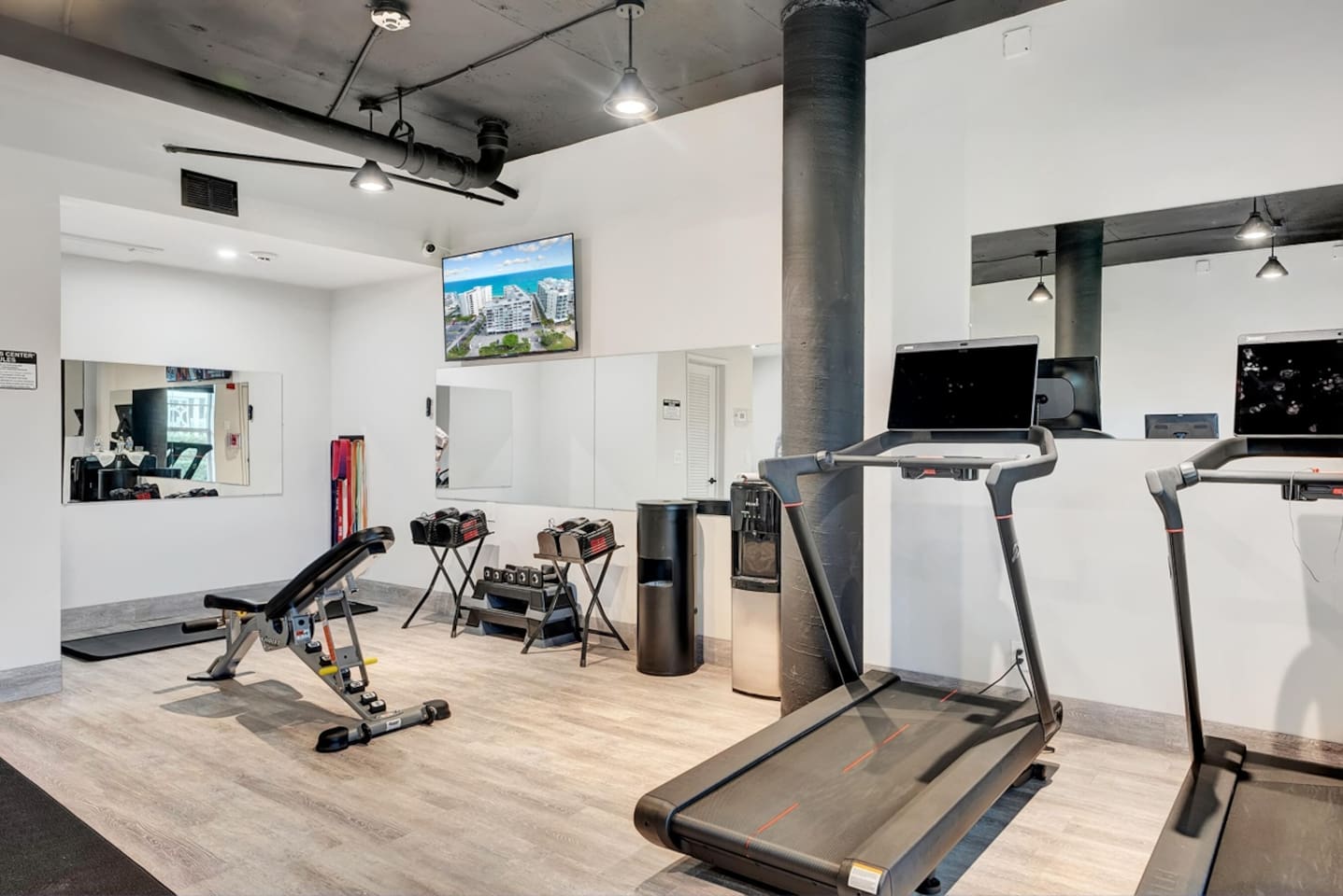 Newly updated exercise room