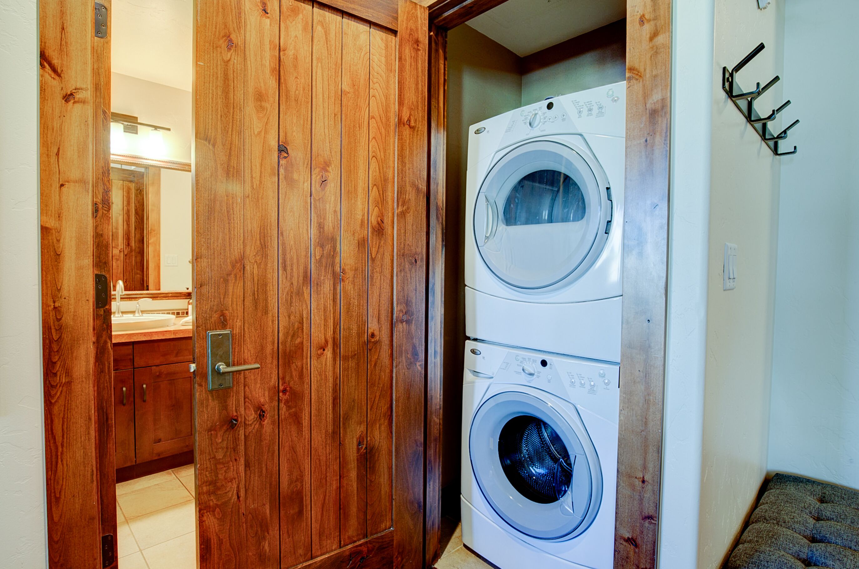 In unit washer and dryer