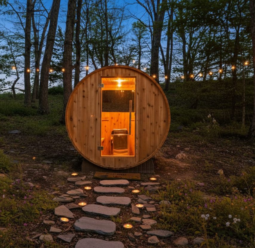 Unwind at night with your own private sauna