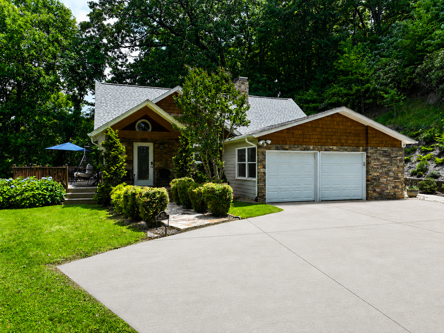Single Level Home - Concrete Driveway