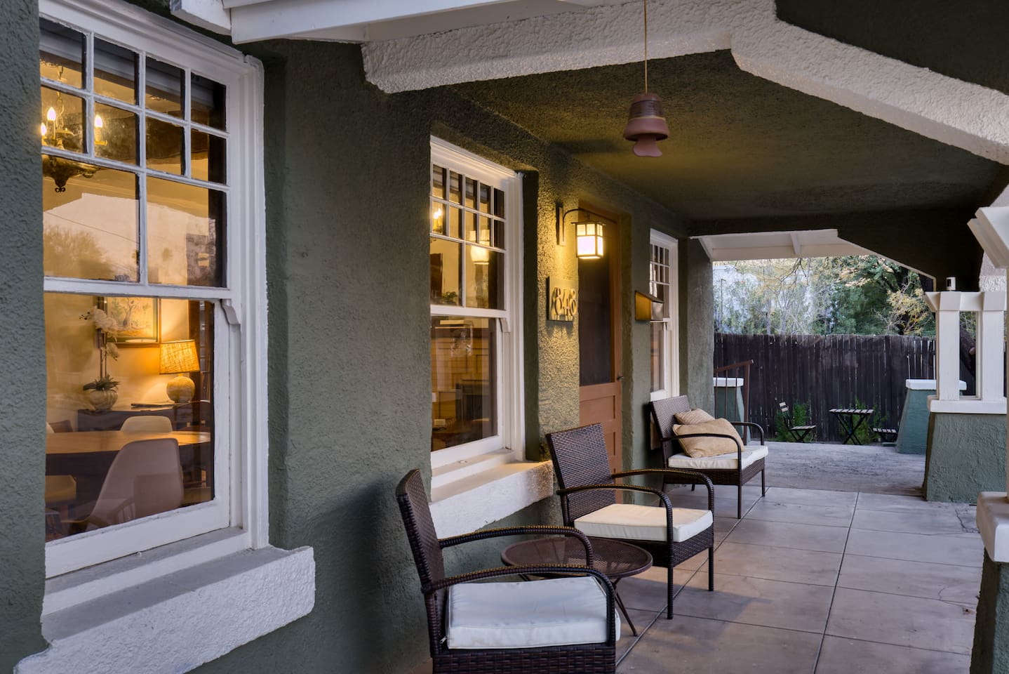 front porch with seating